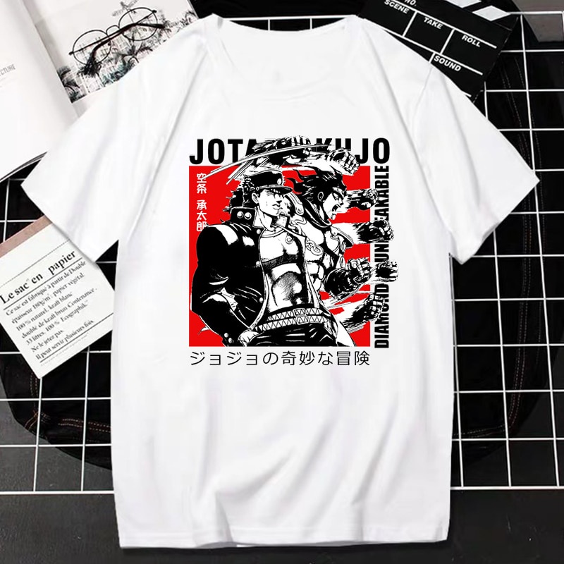 Áo Thun Tay Ngắn In Họa Tiết Hoạt Hình Jojo Bizarre Adventure -  Thời Trang Cho Nam Và Nữ