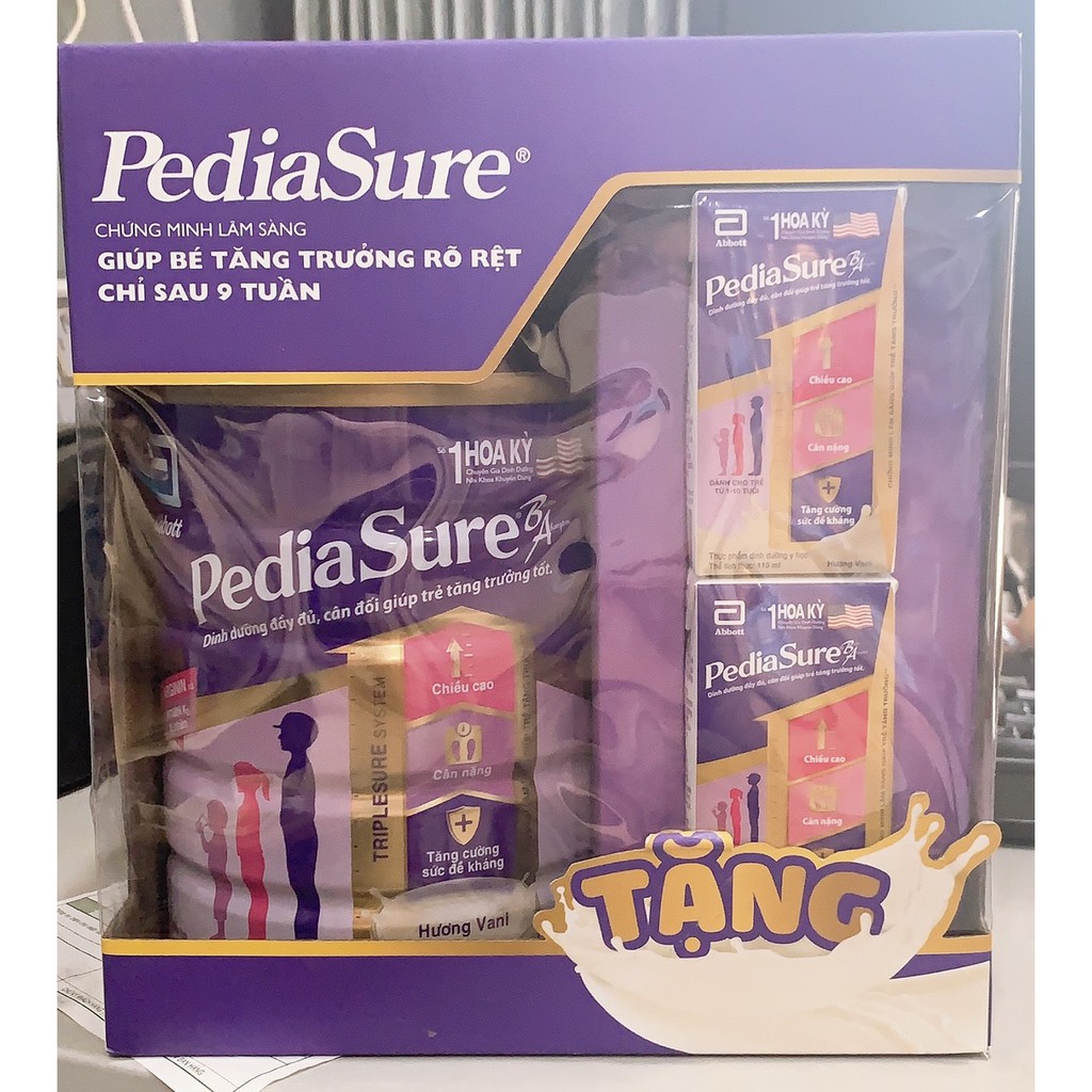 [hsd: 05/2022] Sữa Pedia Sure 850g tặng 2 hộp pediasure 110ml | Shopee ...