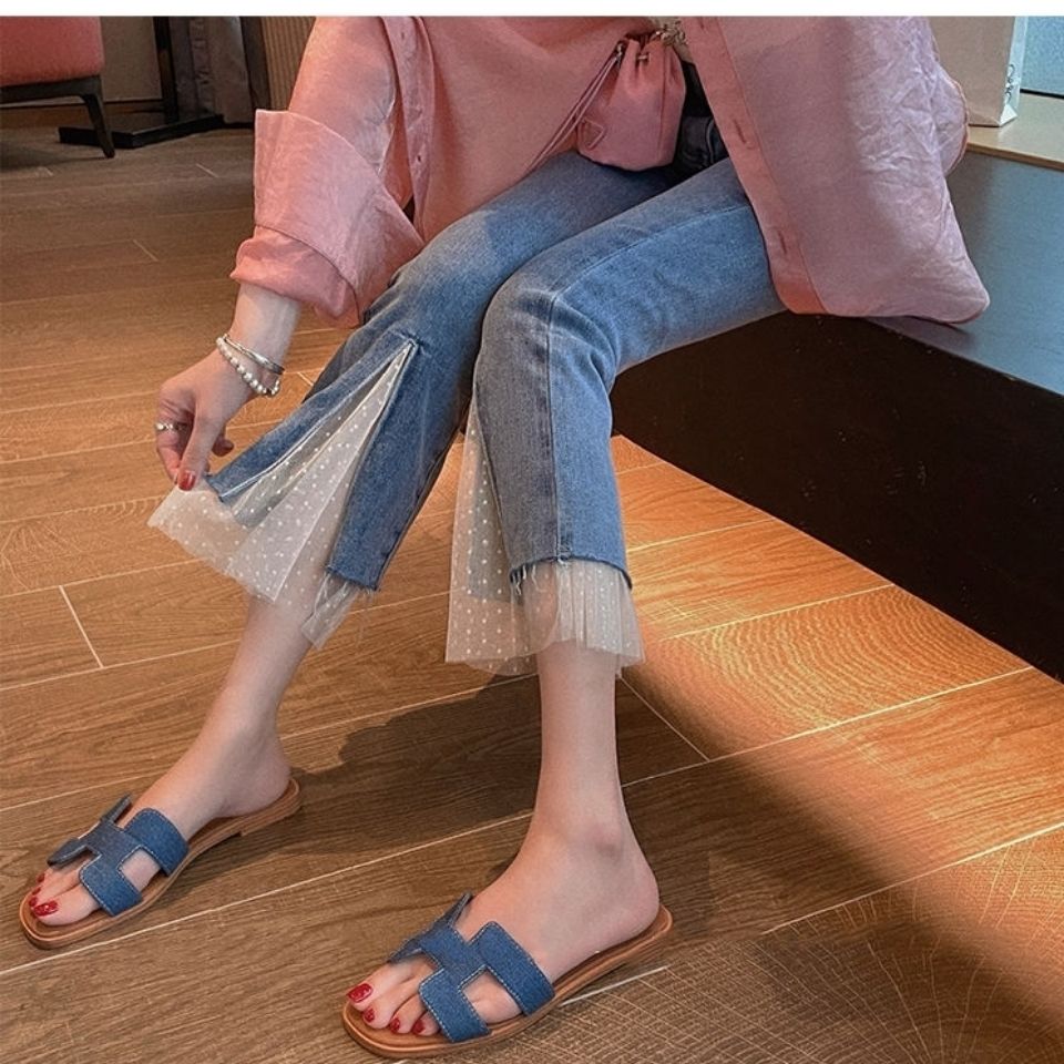 Quần Jeans dài ống loe thời trang dành cho nữ