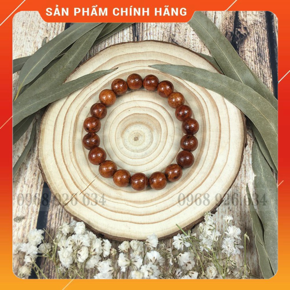 Vòng tay phong thủy huyết long nuFREESHIPVòng đeo tay phong thủy gỗ huyết long nu