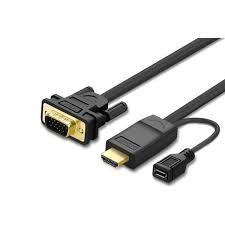 [Mã ELFLASH5 giảm 20K đơn 50K] Dây Cáp Chuyển Đổi HDMI To VGA Hỗ Trợ Nguồn Ugreen 30449 (1.5m) - Hàng Chính Hãng