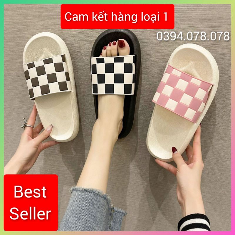 - Dép bánh mì caro siêu hot 2022