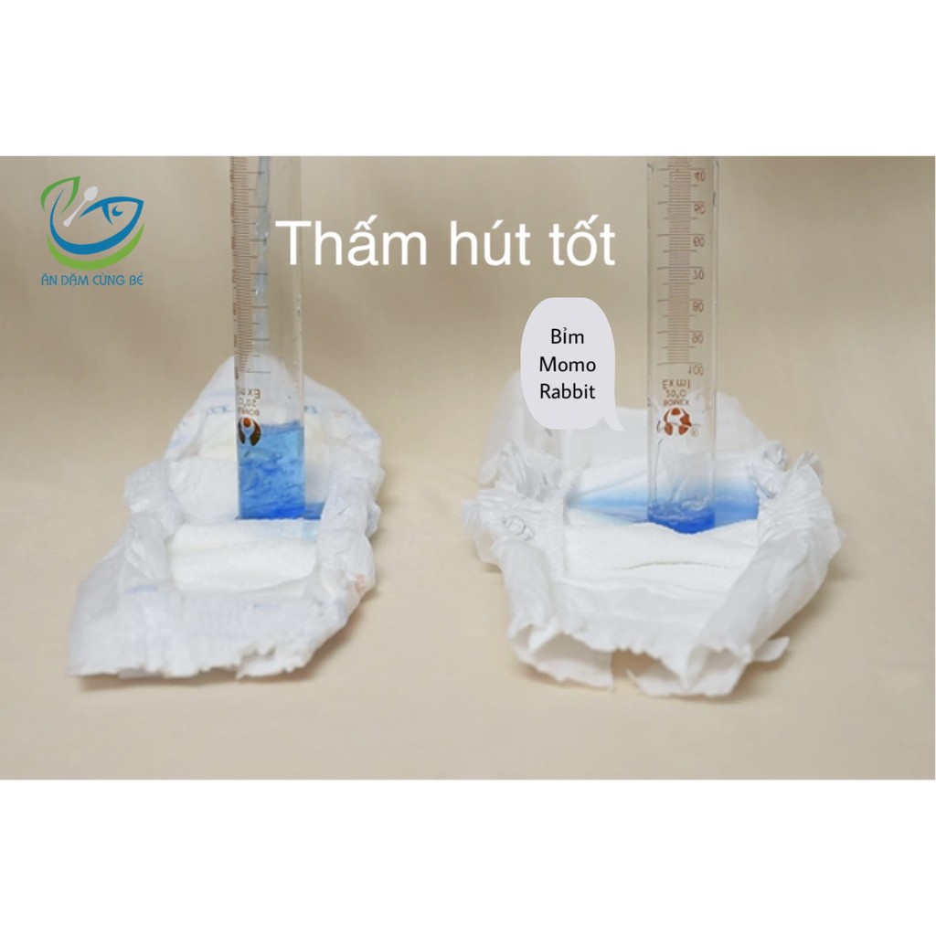 Bỉm tã dán Momo Rabit size S50 M32 L40 XL36 miếng cho bé từ sơ sinh Hàn Quốc chính hãng 88096