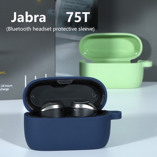 Vỏ bảo vệ hộp sạc tai nghe jabra elite active 75t bằng silicon mềm chống sốc ốp