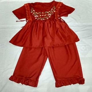 Đồ bộ lửng thêu hoa siêu xinh (có nơ thắt eo)