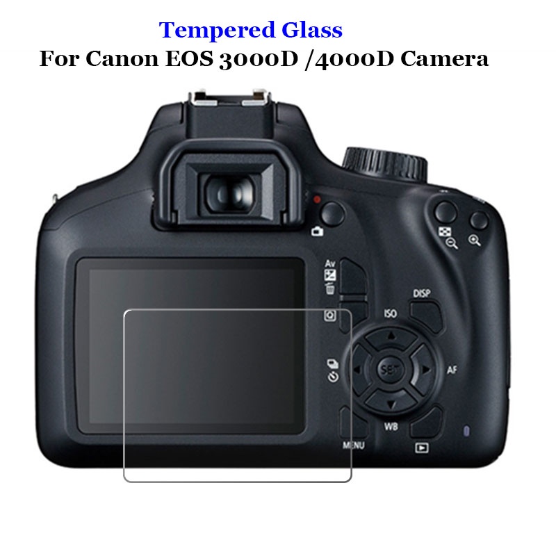 Kính Cường Lực Bảo Vệ Màn Hình Máy Ảnh Canon EOS 3000D 4000D 9H 2.5D