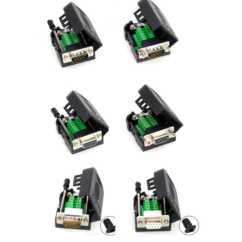 Bảng Mạch Breakout 9-pin Male Female D-SUB Với Vỏ Bu Lông Dài