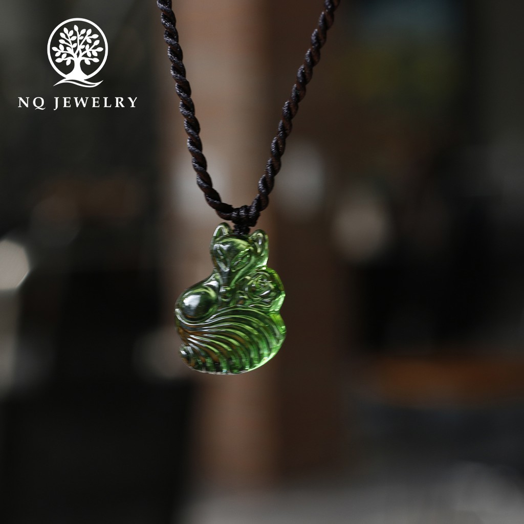 Dây chuyền hồ ly 9 đuôi pha lê - NQ Jewelry