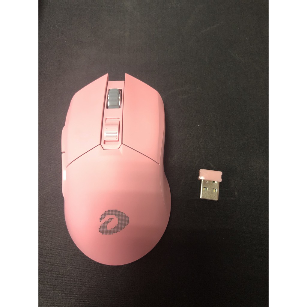 Chuột không dây Gaming DAREU EM901 RGB - PINK (BRAVO ATG4090 sensor)