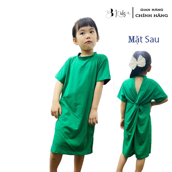 Váy Xuông, Xoắn Lưng Cá Tính BB kids Cho bé, Chất liệu Cotton