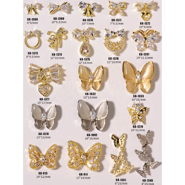 charm nail trang trí móng tay,charm cao cấp