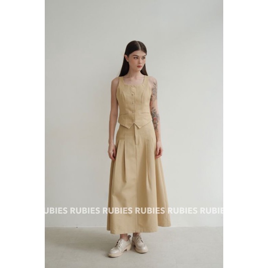 Chân váy kaki dài CHARLY SKIRT by RUBIES