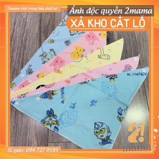 Khăn yếm tam giác đeo cổ có cúc bấm cho bé / ảnh thật tự chụp