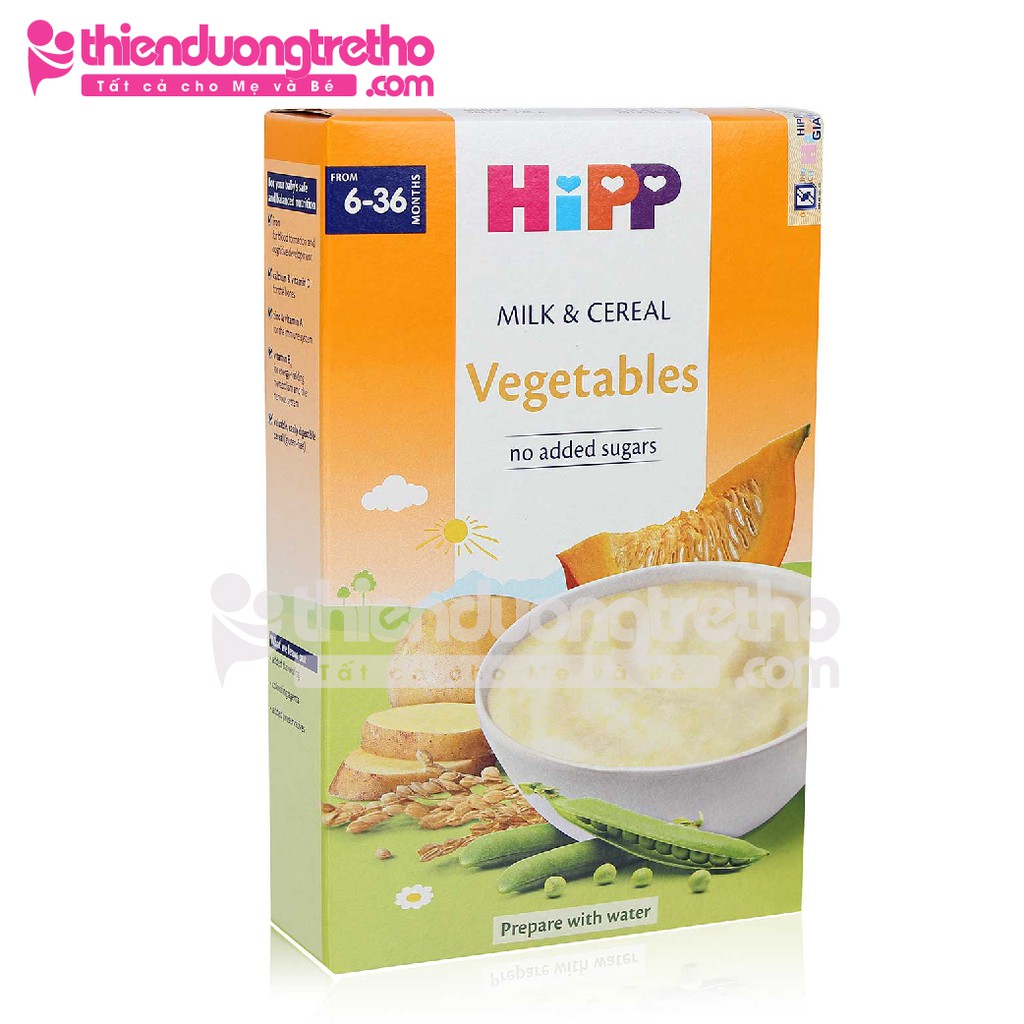 Bột Sữa và Ngũ Cốc Rau Củ Tổng Hợp Hipp 250G