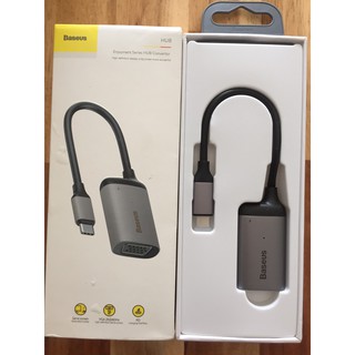 [Type-C ra VGA] Hub/Bộ chuyển cổng Baseus CAHUB-O0G