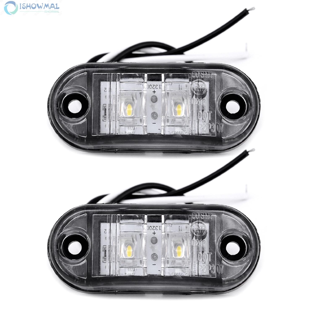 Set 2 chiếc đèn ánh sáng trắng gắn đuôi xe ô tô/xe tải bằng nhựa chống thấm nước | BigBuy360 - bigbuy360.vn