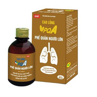 PQA Phế Quản Người Lớn: hen suyễn, hen phế quản chai 250ml dòng cao cấp