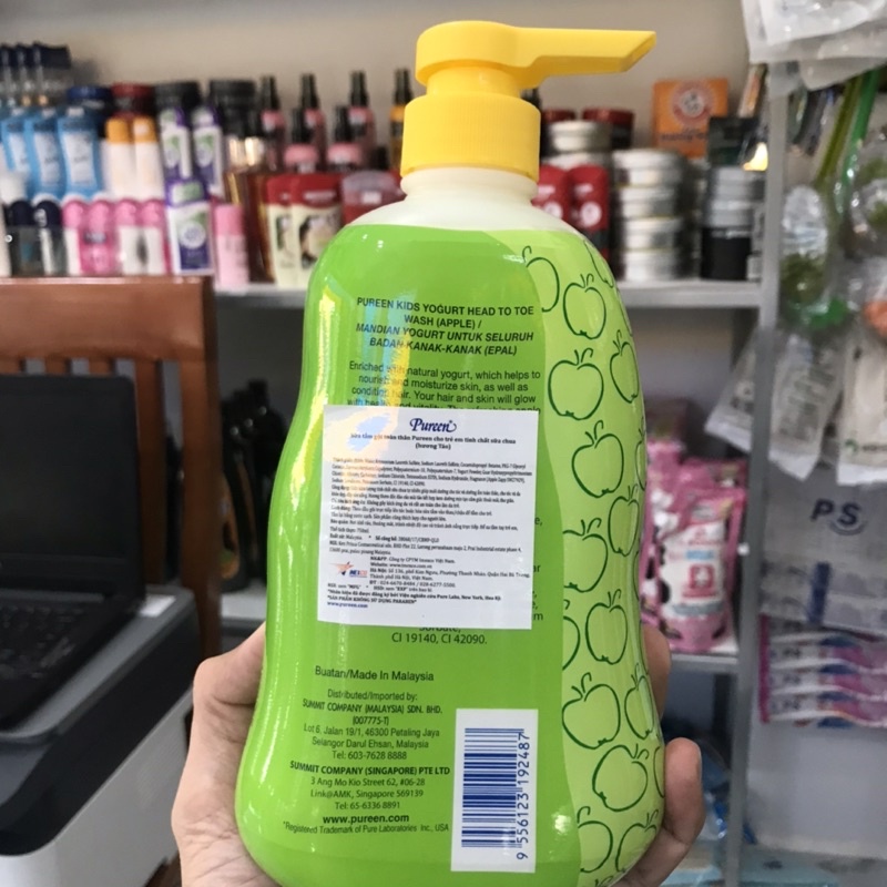 Sữa Tắm Gội Toàn Thân PUREEN 750ml