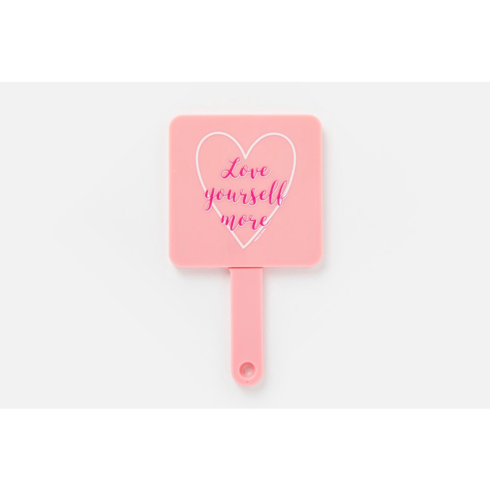 Bộ Lược Và Gương Cầm Tay ARTBOX Hàn Quốc Màu Hồng Đáng Yêu