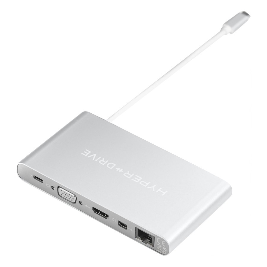 Cáp Macbook Pro HyperDrive DRIVE Ultimate USB-C Hub full cổng [Freeship 10k]