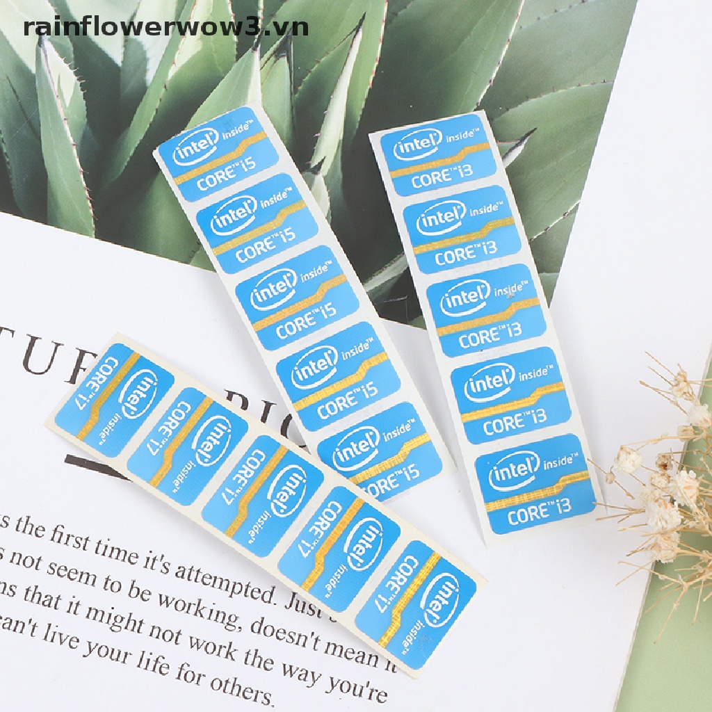 Miếng Dán Logo Intel Core i3 i5 i7 Chất Lượng Cao
