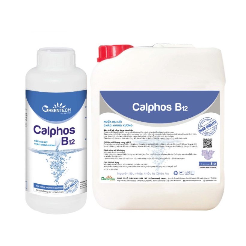 Calphos B12 - Bổ sung khoáng cho gia súc gia cầm