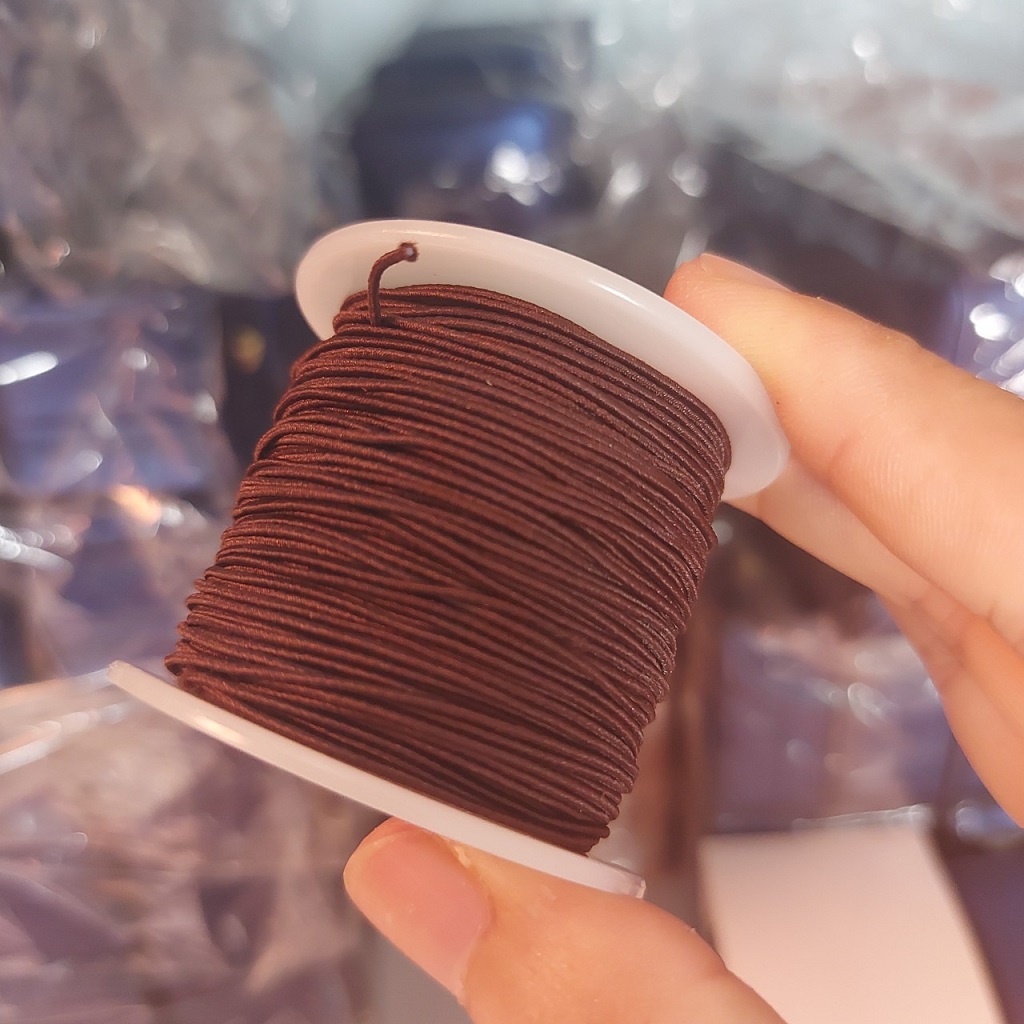 Dây xâu chuỗi hạt thun co giãn 0.8mm x 50m dây làm vòng tay dây xâu vòng JSP.