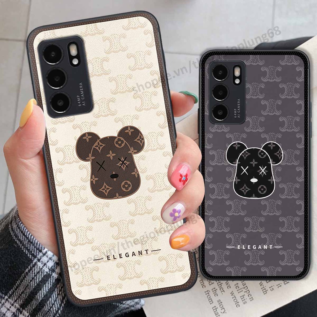 Ốp Oppo Reno6 / Reno6 Z 5G / Reno 6 bear brick, thể thao, thời trang, ốp lưng cao cấp