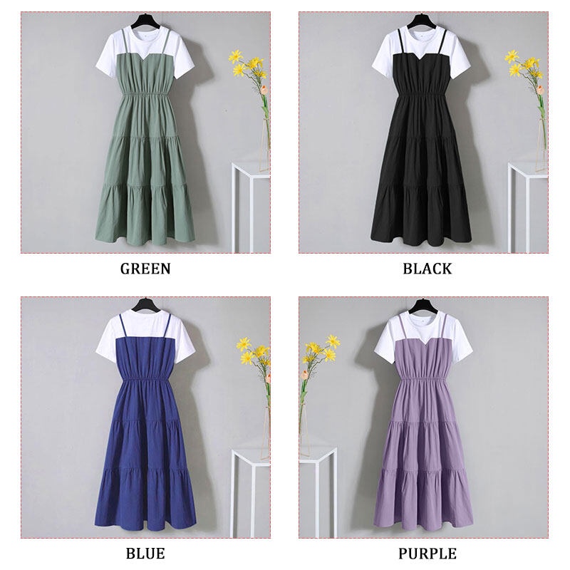 Th Sienna (Hàng Có Sẵn Giao Hàng Từ Bangkok, Đến 3-5 Ngày) Đầm Bầu Phong Cách Hàn Quốc Thoải Mái