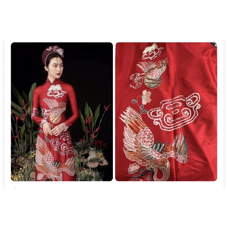 Vải may áo dài tết