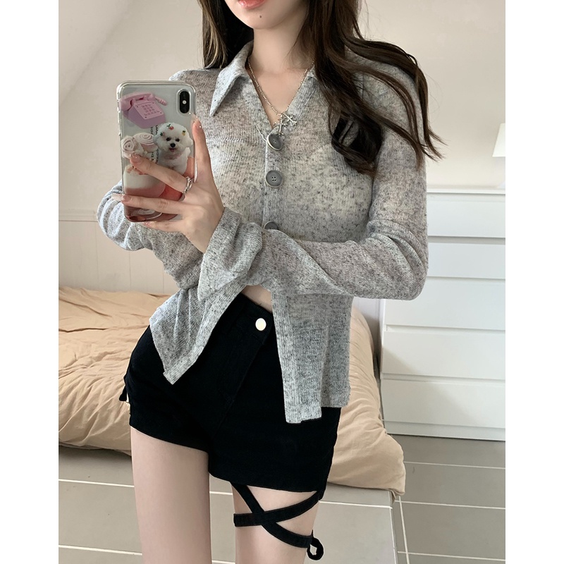 QKOOLE Áo Khoác Mỏng Dài Tay Chống Nắng Thời Trang Hàn Quốc Cho Nữ