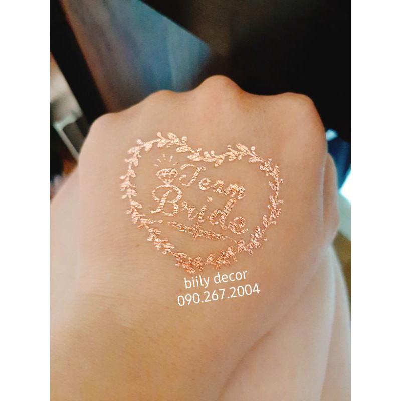 HÌNH XĂM ĐÁM CƯỚI 9 cái (TATTOO CƯỚI)