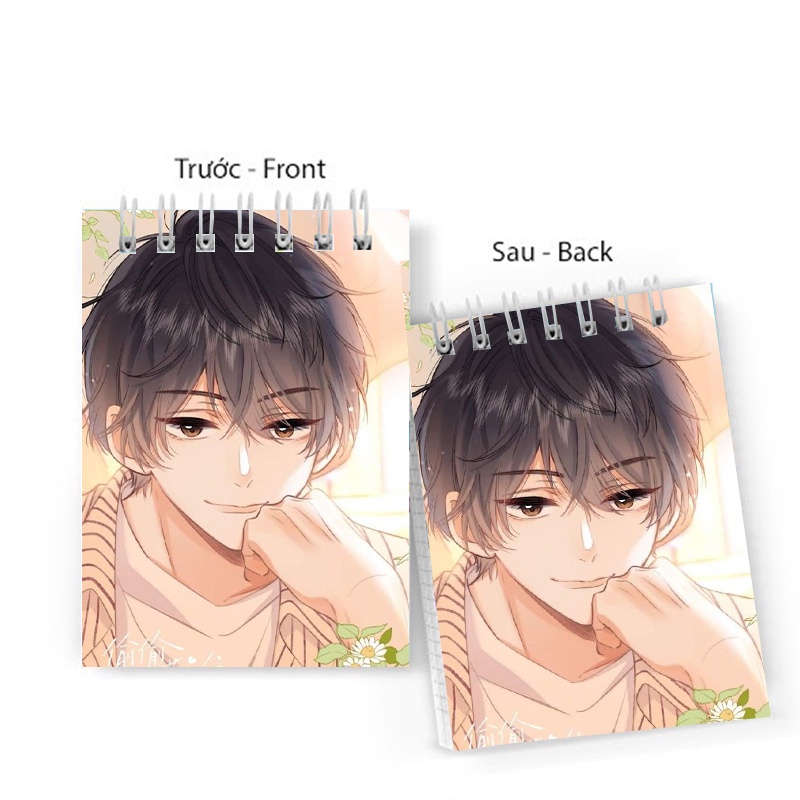 Sổ tay in hình VỤNG TRỘM KHÔNG THỂ GIẤU - Tình Yêu Thầm Kín manhua anime chibi 6x10 ghi chú tiện lợi học tập xinh xắn