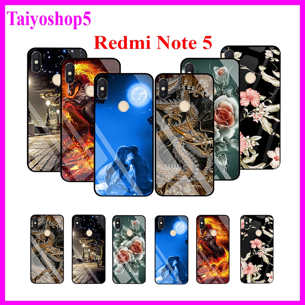 "Ốp lưng Xiaomi Redmi Note 5 " Mặt kính 3D sang trọng_Không Nhòe, Không Phai Hình Taiyoshop5