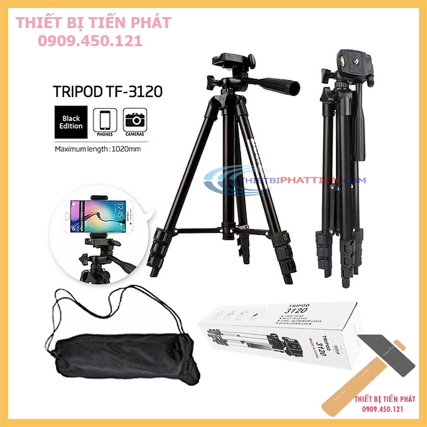 Chân Máy Chụp Hình Đa Năng Tripod TF-3120 v-3310 Dài 1,1m (Chính Hãng)