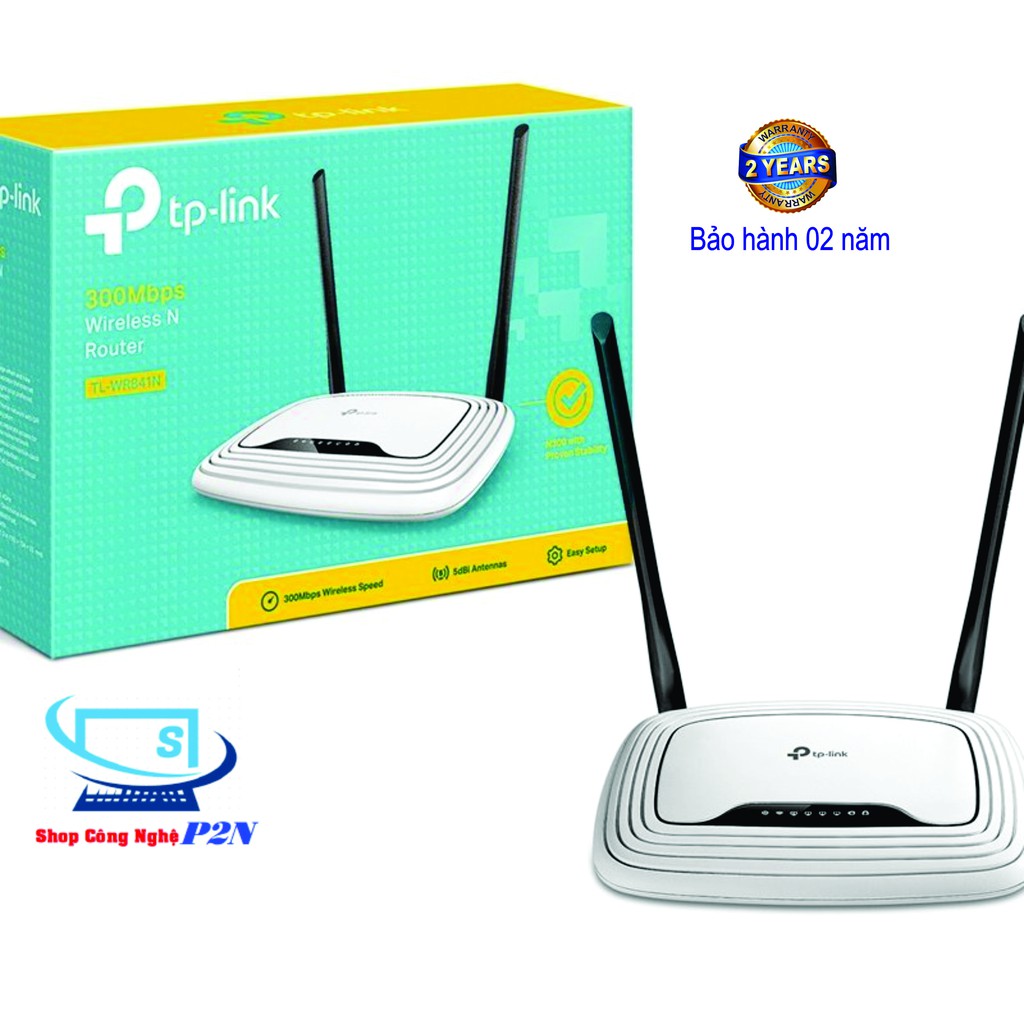 Bộ phát wifi TP-Link 841N 300Mbp, 2 râu chính hãng giá rẻ