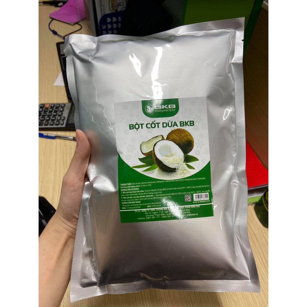 [Bán chạy Shopee] Bột cốt dừa BKB (1kg) (Cam kết chính hãng) (Free đổi trả)