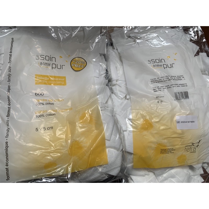 Combo 2 bịch bông tẩy trang Tetra