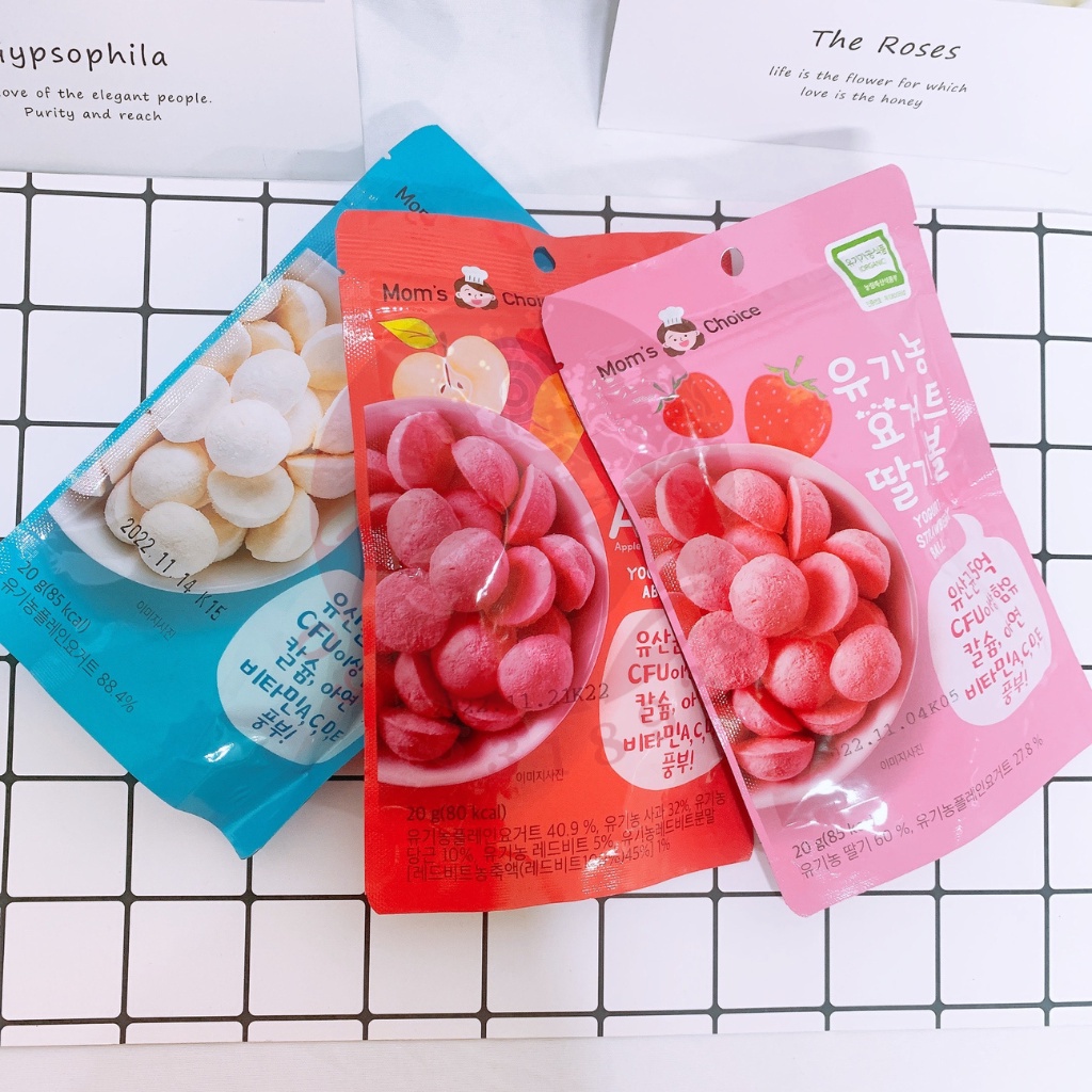 |Sữa chua khô organic sấy lạnh hữu cơ cho bé 7m+ 20gram