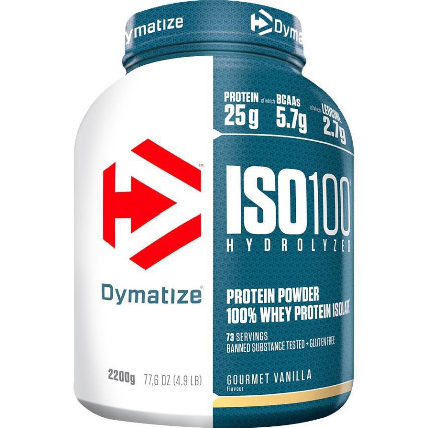 Combo Sữa Tăng Cơ 100% Hydrolyzed Whey Isolate Dymatize Iso 100 5lbs - Tặng shaker Authentic 100%