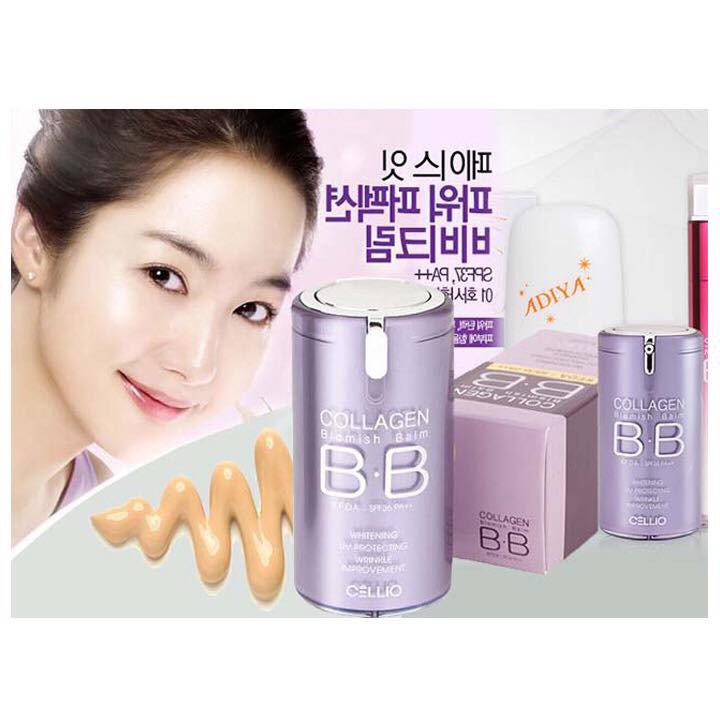 [ SPF 40 PA+++ ] - Kem Nền Cellio Collagen Blemish Balm BB 40ml Số 21