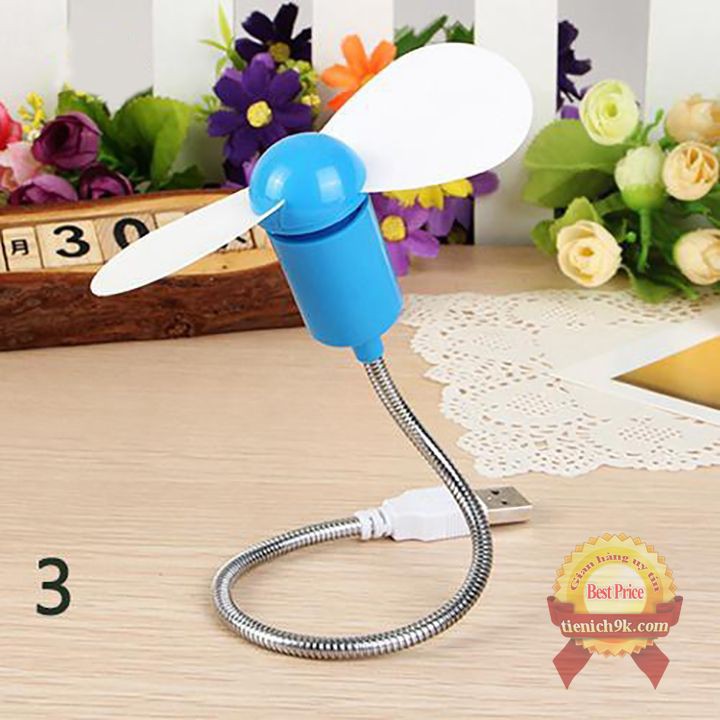 Quạt mini USB chạy điện 5V cánh mềm cao cấp | Quạt mini usb cầm tay 2 cánh nhỏ gọn để balo siêu mạnh và mát