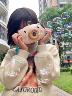Máy ảnh phun bong bóng siêu cute