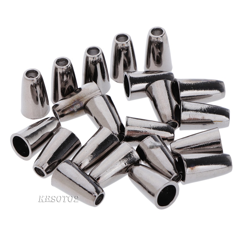 Set 20 Khóa Dây Rút Bằng Hợp Kim Kẽm Màu Bạc Kesoto2