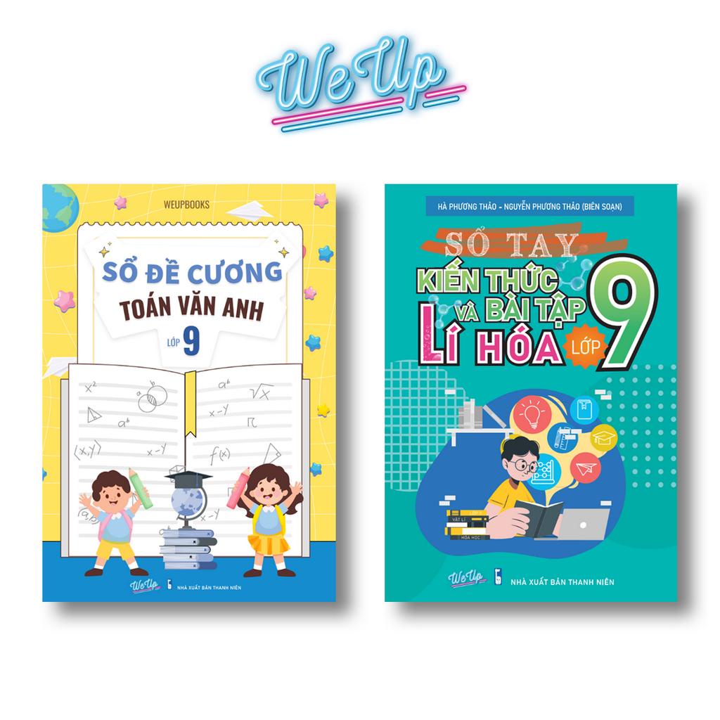 Sách - Combo Sổ Đề Cương Toán Văn Anh  Lớp 9 & Lý Hóa Lớp 9