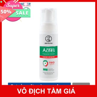 Sữa rửa mặt Acnes Foaming Wash Trio – Dung dịch tạo bọt ngăn ngừa mụn cho da dầu (chai 150ml)