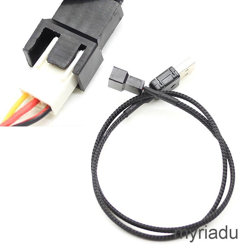 Cáp chuyển đổi USB A đực sang quạt 2 Pin 3 Pin 3pin 4 Pin chuyên dụng cho 5v