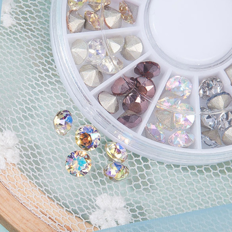 Đá Acrylic Trong Suốt Lấp Lánh Trang Trí Móng Tay