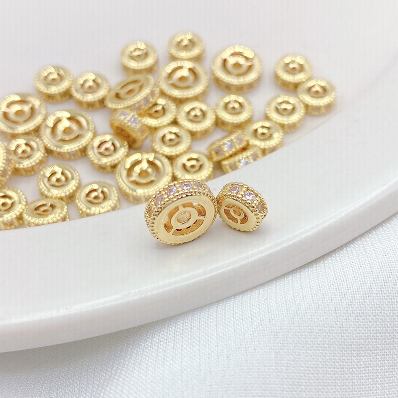 Hạt Đá Zircon Bằng Đồng 14K Nhiều Màu Sắc Dùng Làm Trang Sức/ Vòng Tay/ Dây Chuyền diy