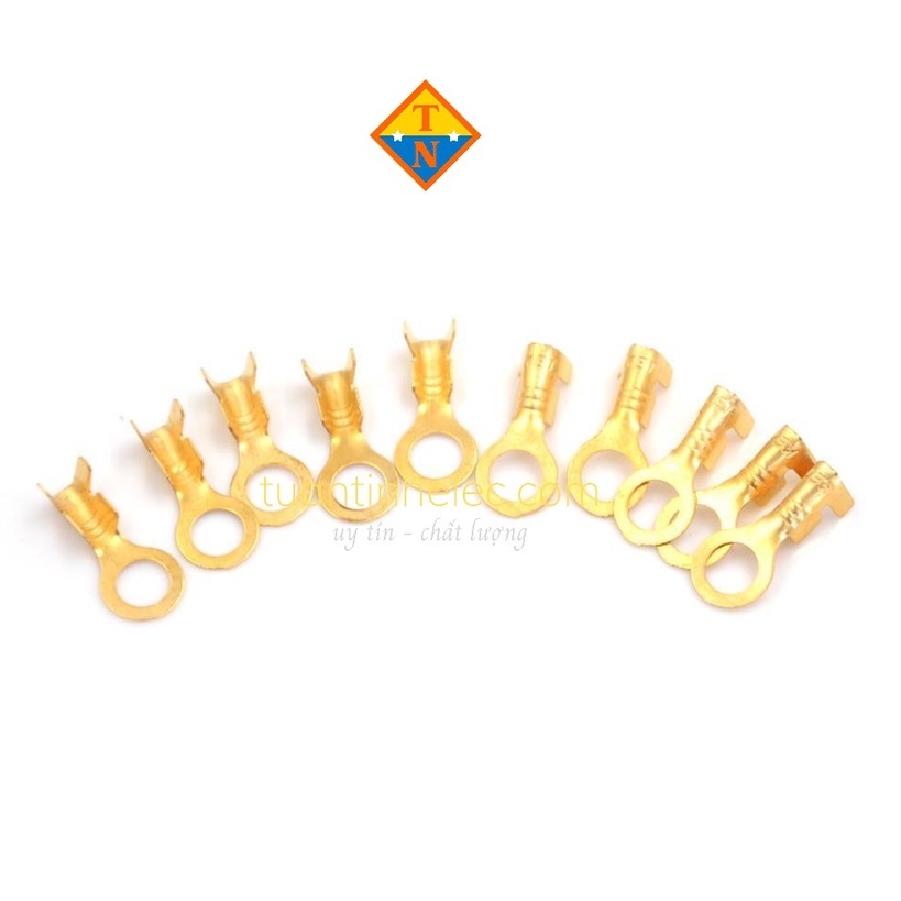 (Bịch 10 cái) Đầu cos tròn nối dây điện chuyên dụng